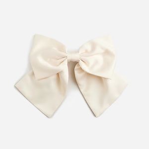Jcrew Satin Ivory Hair Bow, Brand New with Tags